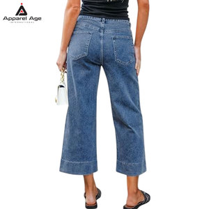<b>Top</b> Quality Latest Design Women Jeans Capris Wholesale Design Your Own Women Pants Made In Pakistan - Product Image 2