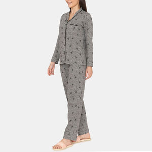 Top Selling Cotton Women Sleepwear 2 Piece Jersey Soft Pajama Set Breathable Quick Dry Drawstring Closure Spring Night Suit - Product Image 3