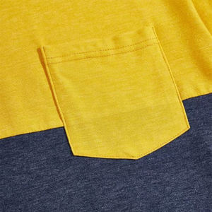 เสื้อยืดผู้ชายผ้าฝ้ายออร์แกนิคระบายอากาศดี สีสันตัดกัน สไตล์ลำลองสำหรับฤดูร้อน เหมาะสำหรับใส่ออกงานกลางแจ้ง เสื้อผ้าสตรีทแวร์ ขายดี - Product Image 5