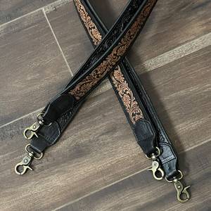 Nouvelle Sangle de Remplacement 2026 pour Sac à Bandoulière en Cuir de Vachette Véritable Gravé, Réglable avec Fermoirs en Laiton, Accessoires - Product Image 3