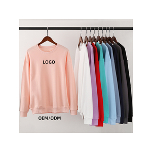 Sudadera Unisex de Cuello Redondo, 100% Algodón Orgánico, Tejido de Punto, Corte Regular, Color Sólido, Logotipo Personalizado, Impresión Frontal, Servicio OEM - Product Image 1
