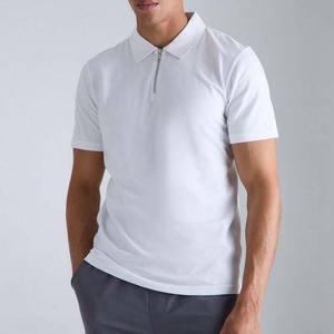 Polos de Golf para Hombre con Cierre de Cremallera, Cómodos para el Verano, Ideales para Uso Casual, 100% Algodón, Tallas Grandes para Adultos - Product Image 1
