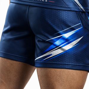 Ensembles d'uniformes de rugby sublimés professionnels en gros, anti-bactériens, anti-humidité, anti-UV, maillots d'équipe courts pour jeunes unisexes - Product Image 4