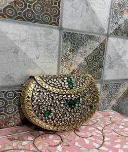 Elegant Kundan <b>work</b> clutch with Best Quality perfect for weddings, parties, and festive occasions - Product Image 2