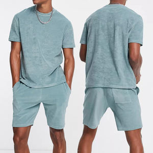 Conjunto de Pantalones Cortos y Camiseta de Rizo para Hombre, 100% Algodón Orgánico, Sostenible - Product Image 1