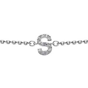 Diamond Custom Initial Letter Pendant Cable Chain <b>Bracelets</b> Dainty Small Minimalist Everyday 925 Sterling Silver Manufacturer - Product Image 4
