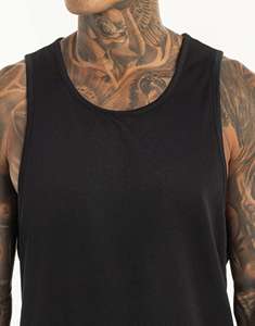 Débardeur de sport NESTA SPORTS personnalisé avec logo, pour entraînement, course à pied, gym, en coton et élasthanne, pour hommes - Product Image 2