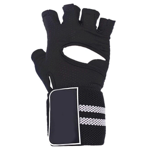 <b>Half</b> Finger Gym Gloves Mesh Breathable Non <b>Slip</b> Weight Lifting Workout Fitness Touchscreen Compatible Unisex - Product Image 2