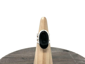 Natural <b>Black</b> Onyx Oval Cut Bezel Setting Classic 925 Sterling Silver Gemstone Wedding Anniversary Gift for Her - Product Image 2