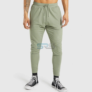 Pantalon de jogging décontracté unisexe pour homme, 100 % coton, taille mi-haute avec cordon de serrage, poches, léger et respirant, idéal pour la gym et le jogging - Product Image 1