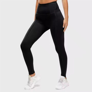 New Arrival Womens Solid Front High Waist <b>Mesh</b> Yoga Set <b>Leggings</b> Sports Bra Four Way Stretch Moisture Wicking Gym Fitness - Product Image 2