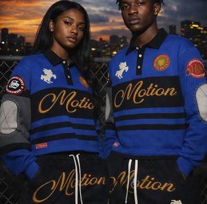 Ensemble de polo à manches longues bleu pour homme avec short noir, style streetwear, design sportif, imprimé numéro 26, polyester et élasthanne - Product Image 3