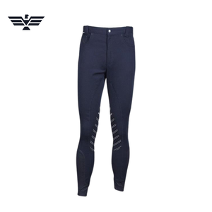 EMPIRE TREND WEARS Women High Waist <b>Full</b> Length Riding Pants Navy Blue Spandex Polyester Four-Way Stretch Zipper Closure Wear - Product Image 2