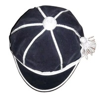 Casquette de sport 5 panneaux personnalisée de qualité supérieure avec logo, motif à pois, respirante, imperméable et franges dorées