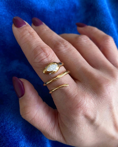 14K Gold Marquise Diamond Snake <b>Ring</b>, Serpent Wrap <b>Ring</b>, Marquise Cut Lab Diamond <b>Statement</b> <b>Ring</b>, Luxury Animal Jewelry Gift for - Product Image 1