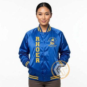 Veste universitaire personnalisée Sigma Gamma Rho en satin brodé matelassé imperméable et respirant, de haute qualité, pour femmes grecques de sororité - Product Image 2