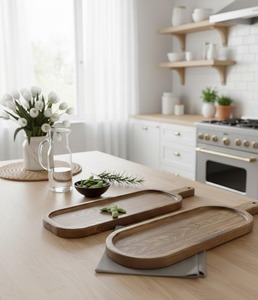 Best quality wooden chopping board with handle used for hotel and kitchens accessory - Product Image 4