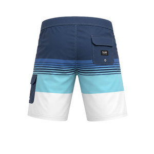 Shorts de Baño Personalizados para Hombre, con Rayas de Colores, de Secado Rápido, para Surf y Playa, con Bolsillo Tipo Cargo, Ligeros - Product Image 3