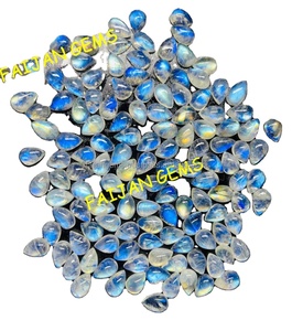 Cabochon en pierre de lune de qualité naturelle en gros à dos plat pierres en vrac pour la fabrication de bijoux faits à la main - Product Image 1