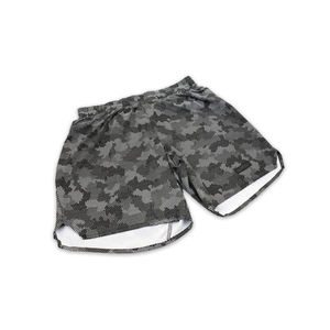 Shorts de course athlétiques écologiques pour hommes en tissu Oxford, légers, taille mi-haute élastique, style urbain uni, sublimation, pour la gym et l'entraînement - Product Image 3