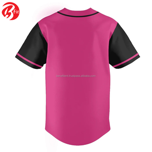 Maillots de baseball pour hommes avec votre propre logo, respirants, à séchage rapide, manches courtes, 100% polyester, pour baseball et softball - Product Image 4