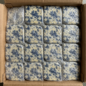 Handmade Wholesale Custom <b>Marble</b> <b>Coaster</b> Set with Vintage Blue Floral Pattern, Soft-Edged Natural Stone Drink <b>Coasters</b> for Home - Product Image 3
