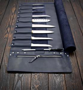 Meilleur sac à couteaux en cuir véritable fait main, durable et de qualité professionnelle, avec un design vintage pour électriciens LKR-0349 - Product Image 4