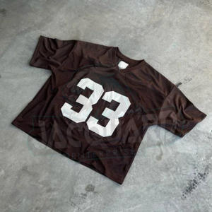 T-shirt en maille surdimensionné pour homme, style streetwear hip-hop, respirant, décontracté, tendance estivale - Product Image 3