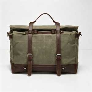 Custom Genuine <b>Leather</b> Canvas Travel Bag <b>Men</b> Outdoor Waterproof Duffel <b>Holdall</b> Weekend Carry On Luggage Bag LCTB-0122 - Product Image 1