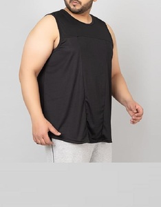 Débardeur de sport en coton à séchage rapide pour homme, col rond, sans manches, couleur unie, vente en gros - Product Image 3