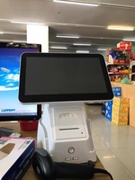 Caja Registradora Todo en Uno de 15.6 Pulgadas con Pantalla Táctil TFT LED, Sistema TPV POS con Impresora y Escáner