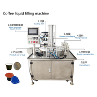 Machine automatique de thermoformage, de remplissage et de scellage pour liquides (miel, pâte de chocolat, sauce piquante, yaourt, beurre) en gobelets