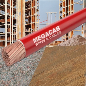 สายไฟฟ้า MEGACAB Housewire FR 1.5 ตร.มม. ทองแดงตัน ทนไฟ ฉนวนพีวีซี 220V สำหรับเดินสายไฟในบ้านและอาคาร - Product Image 1