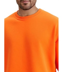 Sudadera de hombre de talla grande, cómoda, de color liso, con cuello redondo y hombros caídos, elegante, de manga larga, precio mayorista, desde Bangladesh - Product Image 5