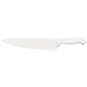Couteaux de chef professionnels de 300 mm, manche ergonomique blanc avec longue lame en acier inoxydable pour la cuisine en restaurant, découpe de légumes - Product Image 1