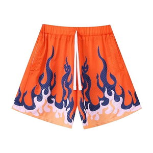 Shorts de sport amples en maille pour hommes, style hip-hop urbain personnalisé, grande taille, pour le basketball 2026 - Product Image 1