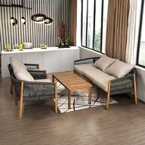 Ensemble de canapés convertibles en bois massif, modernes, formels et minimalistes Coussins doux pour hôtels appartements avec coin salon design - Product Image 1