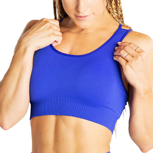 Wholesale Supplier Of Moisture Wicking <b>Racerback</b> Sports <b>Bras</b> 4-Way Stretch Yoga Tops For International Importers - Product Image 4