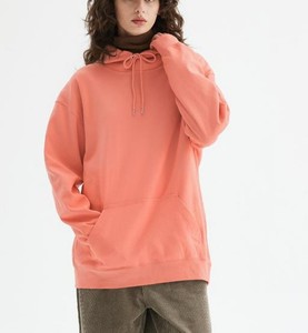 เสื้อฮู้ดโอเวอร์ไซส์แบบยูนิเซ็กซ์ สีเขียวล้วน ผ้าเฟรนช์เทอร์รี่ ระบายอากาศได้ดี สวมใส่สบาย มีกระเป๋าหน้า ทรงปกติ ผ้าฝ้าย 100% - Product Image 2