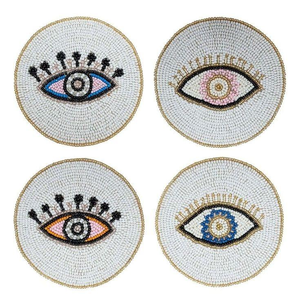 Posavasos de Cereza Bordado a Mano con Cuentas para una Decoración Elegante del Hogar, Juego de Posavasos Personalizados con Cuentas para Mesa de Comedor - Product Image 3