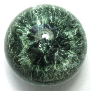 Cabujones de Serafinita Natural al Por Mayor, Hermosas Piedras Preciosas Verdes Sueltas para Joyería, Redondas Calibradas, Precio de Fábrica - Product Image 1