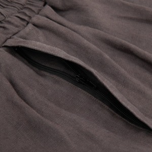 Pantalones Cortos Bermuda de Algodón para Hombre, Talla Grande, Cintura Elástica, Color Sólido, Casuales, con Bolsillo Trasero - Product Image 5