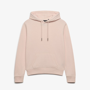 Sweat-shirt à capuche rose pour femme, pull tricoté à manches longues avec poche avant, haut décontracté uni - Product Image 6
