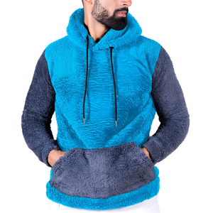 Sudadera con Capucha para Hombre, de Forro Polar, Color Sólido, Corte Regular, Informal, para Invierno, con Bolsillo, Tejido de Poliéster Antipilling - Product Image 6