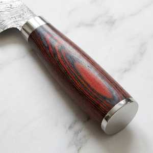 Damascus <b>Steel</b> Kitchen Knife OEM 8 Inch Straight Back Blade Industrial Grade Wood Handle Bevel Edge <b>Quick</b>-Change 2 Blades - Product Image 3