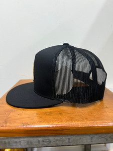 Casquettes Snapback d'extérieur avec patch logo tissé personnalisé, casquettes Trucker, broderie 3D, casquette Snapback 5 panneaux à visière plate, fabriquées au Vietnam - Product Image 2