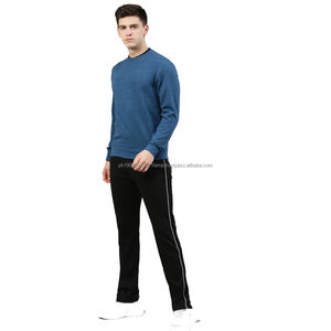 เสื้อสเวตเตอร์ขนแกะลำลองแขนยาวสำหรับผู้ชายทรงพอดีตัวปรับแต่งได้สำหรับฤดูหนาวดีไซน์ล่าสุด - Product Image 6