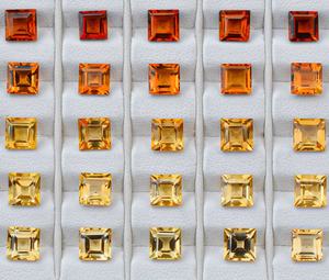 9mm Genuine Natural Citrine Faceted Square Cut Excellent Cut Citrine Wholesale Crystal Healing Gemstone From Trusted Supplier - Product Image 4