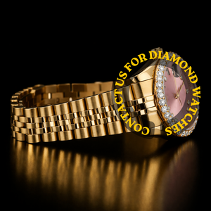 Reloj de Pulsera Único con Diamantes Moissanite, Diseño Personalizado con Bisel Redondo y Carátula Clásica, Precio al por Mayor para Joyería Masculina - Product Image 2