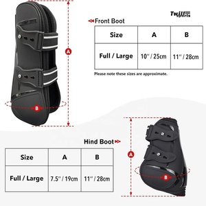 Formation saut équitation concours complet brossage cheval bottes léger respirant avant et arrière bottes jambes protecteur un ensemble - Product Image 5